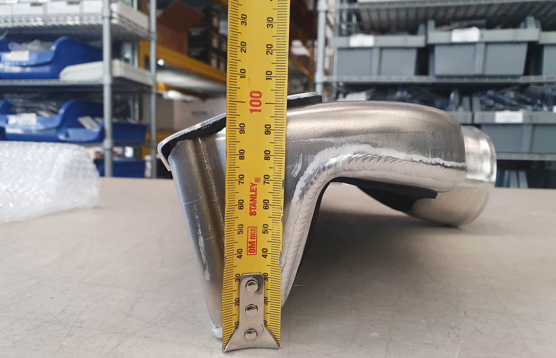 What are the dimensions of CAI828 ALLOY OTR COLD AIR INTAKE KIT FOR HOLDEN COMMODORE VY VZ LS1